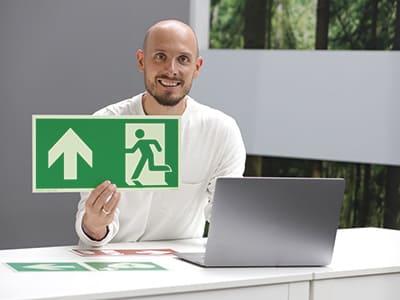 Fluchtwege und Rettungswege - Kroschke SIGN Österreich Themenwelt