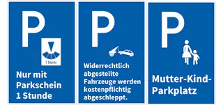 individuelle Parkplatzschilder gestalten