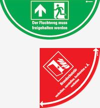 Bodenmarkierungen für Fluchtweg und Feuerlöscher kaufen