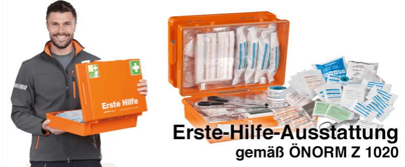 Verbandkasten im Betrieb