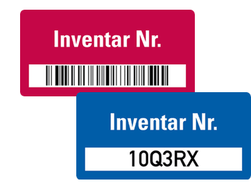 individuelle Inventaretiketten gestalten