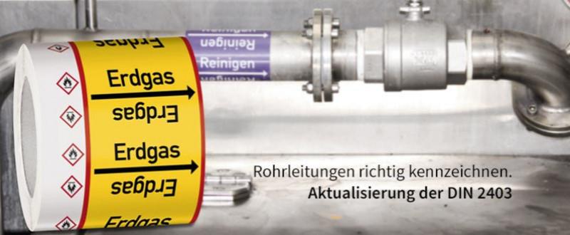 Rohrleitungen richtig kennzeichnen