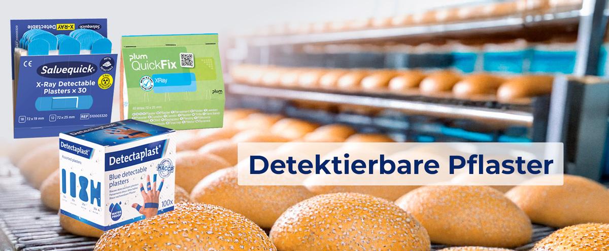 detektierbare blaue Pflaster