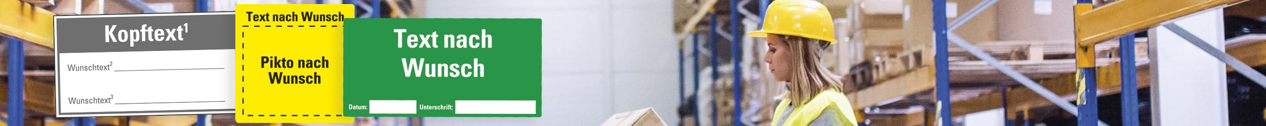 Organisationsetiketten selbst gestalten