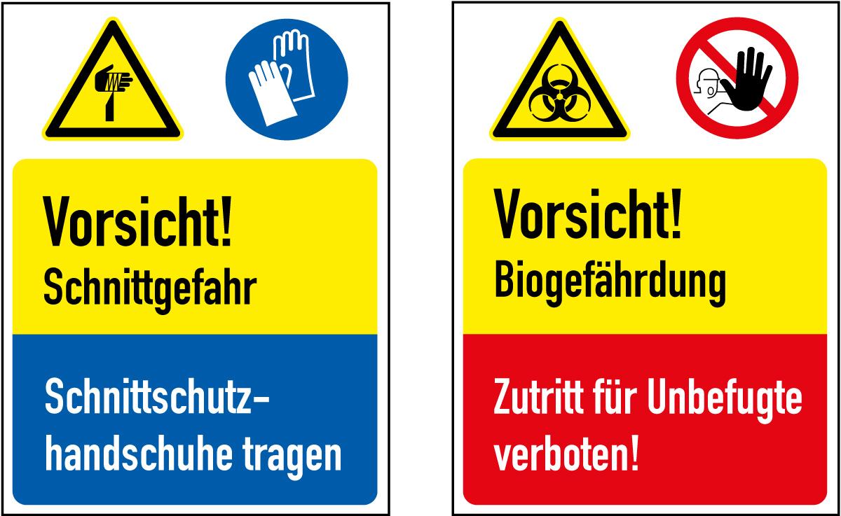 Sicherheitsschilder in Unternehmen