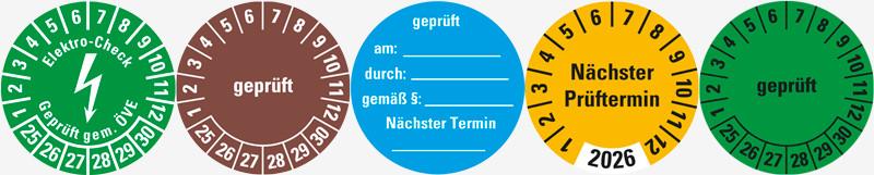 Prüfplaketten nach ÖNORM kaufen